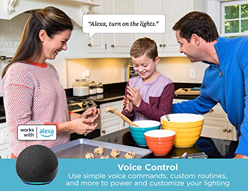 Image of BLACK+DECKER Works with Alexa Smart Under Cabinet Lighting Kit, Adjustable LEDs, (3) 9 inch Bars White