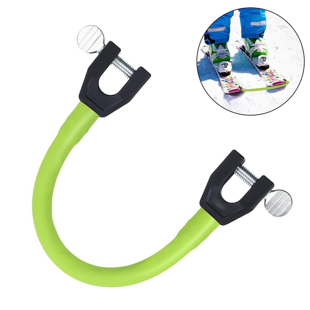Lot De 2 Connecteurs De Pointes De Ski/snowboard - Aide à L'entraînement Débutants - Longueur Réglable 15-42 Cm - Pour Ski Alpin, Snowboard - Léger Et Portable - 5