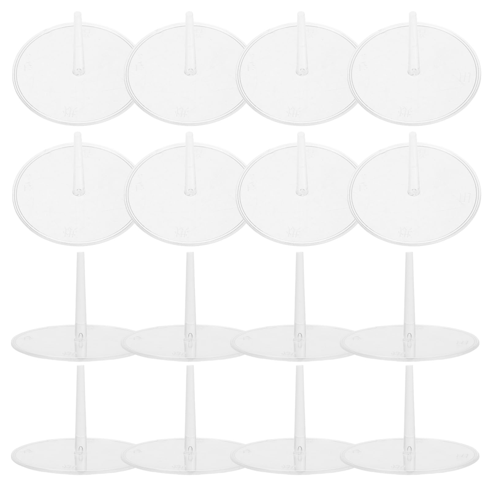 Totority 100pcs Cake Decor Fixing Base for Baking Flower Nails Stable and Easy to Use Cake Topper Support St