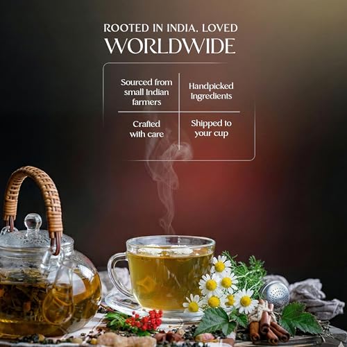 Image of Premium Loose Leaf Herbal Tea Gift Combo Set, Pack of 6 Flavors, 100g Each | Refreshing Aroma, Caffeine Free, Pure Mint, Butterfly Pea, Hibiscus, Orange Ginger, Chamomile Rose & Strawberry Hibiscus Teas