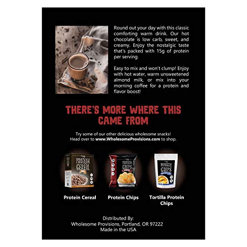 Wholesome Provisions Protein Hot Chocolate, Keto Hot Chocolate Mix, Low Carb Hot Cocoa thumb #3