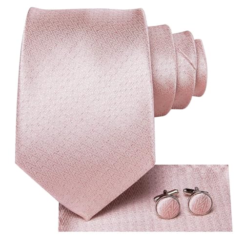 Image of Dubulle Mens Paisley Floral Silk Tie for Men Striped Necktie and Pocket Square Cufflinks Set Wedding Business