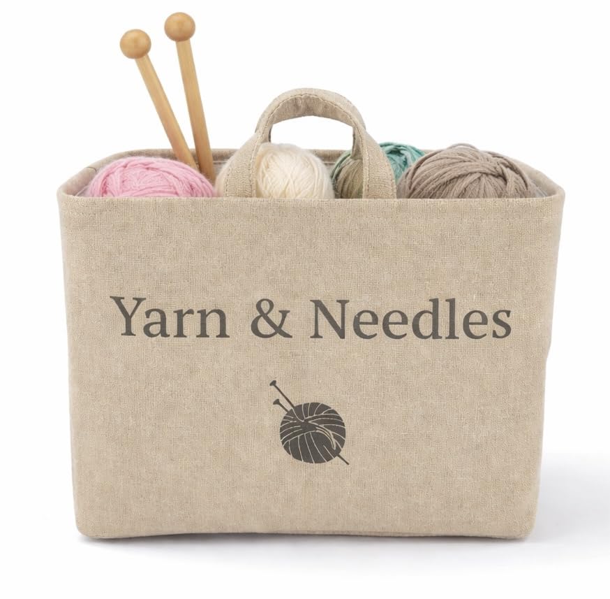 Yarn and Needles Large Tote basket for all your sewing...