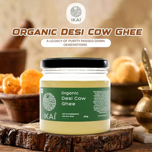 Image of IKAI Organic Desi cow ghee | 100% Cow ghee | Healthy & Organic Food | Pure | 250g