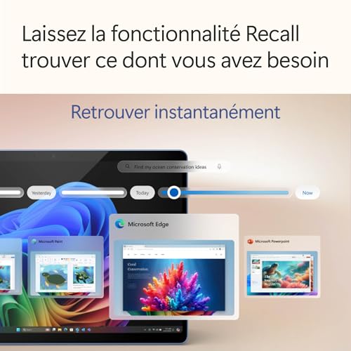Microsoft Pack Surface Pro Copilot+ PC Ecran Tactile OLED 13” Snapdragon X Elite RAM SSD + Clavier Surface Pro AZERTY - vue 4
