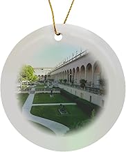 Circle Porcelain Ornament - Ringling Museum Sarasota Florida Architecture