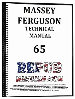 Spiral-bound Massey Ferguson 65 Service Manual Technical Repair Book