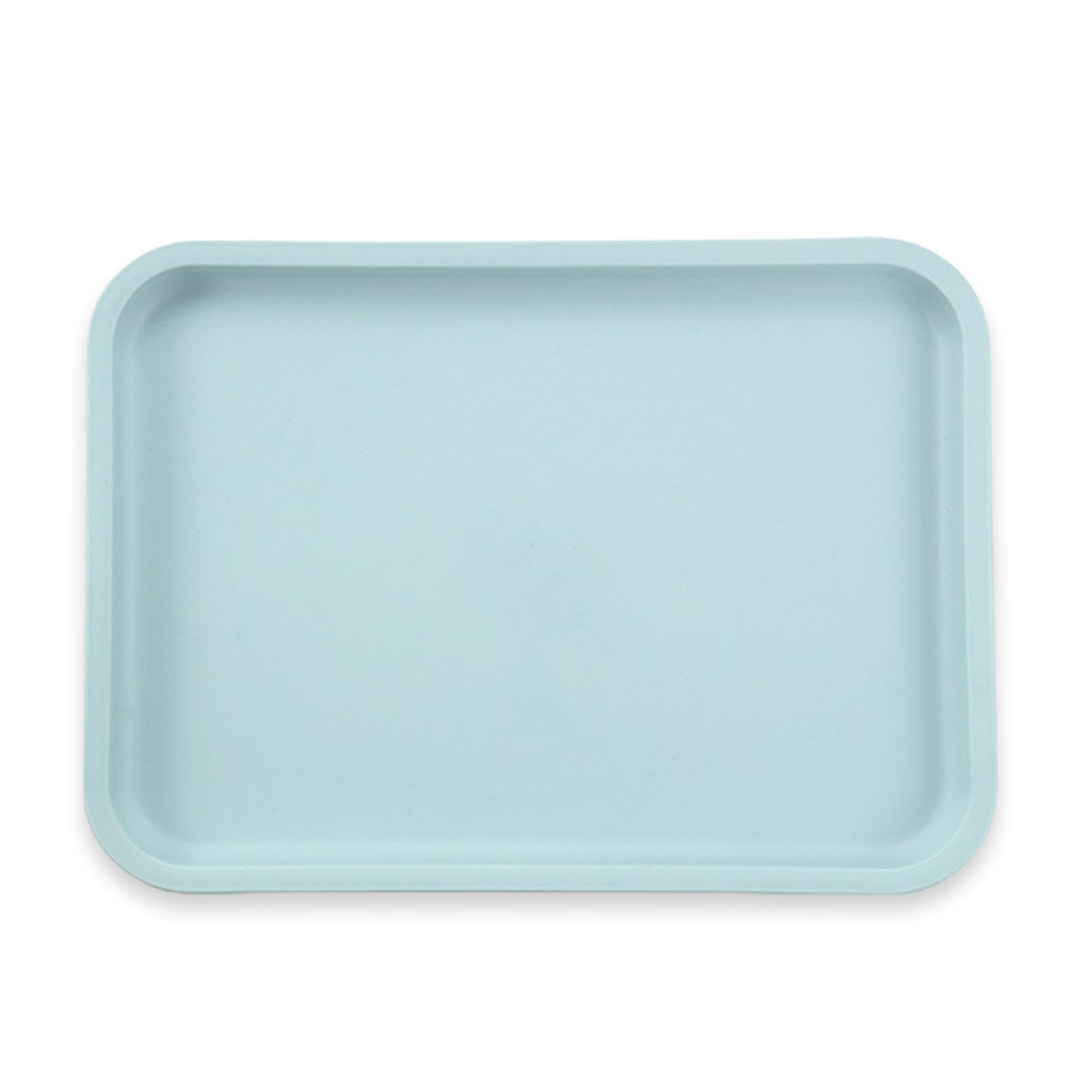 Labyrinxel Blue Plastic Serving Tray Food Drink Tray 24.5 X 17.5 Cm Storage Tray For Kitchen Coffee Table Bedside Use