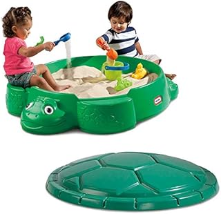Turtle Sandbox with Cover for Kids Outdoor Creative Play , New