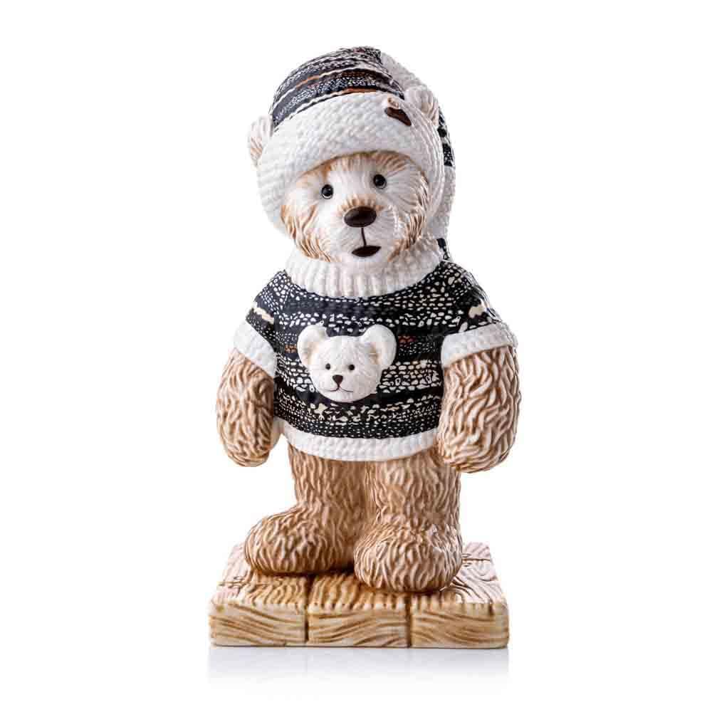 The English Ladies Co Women's Multicolor The English Co. Charlie Bears Christmas Jumper Figurine