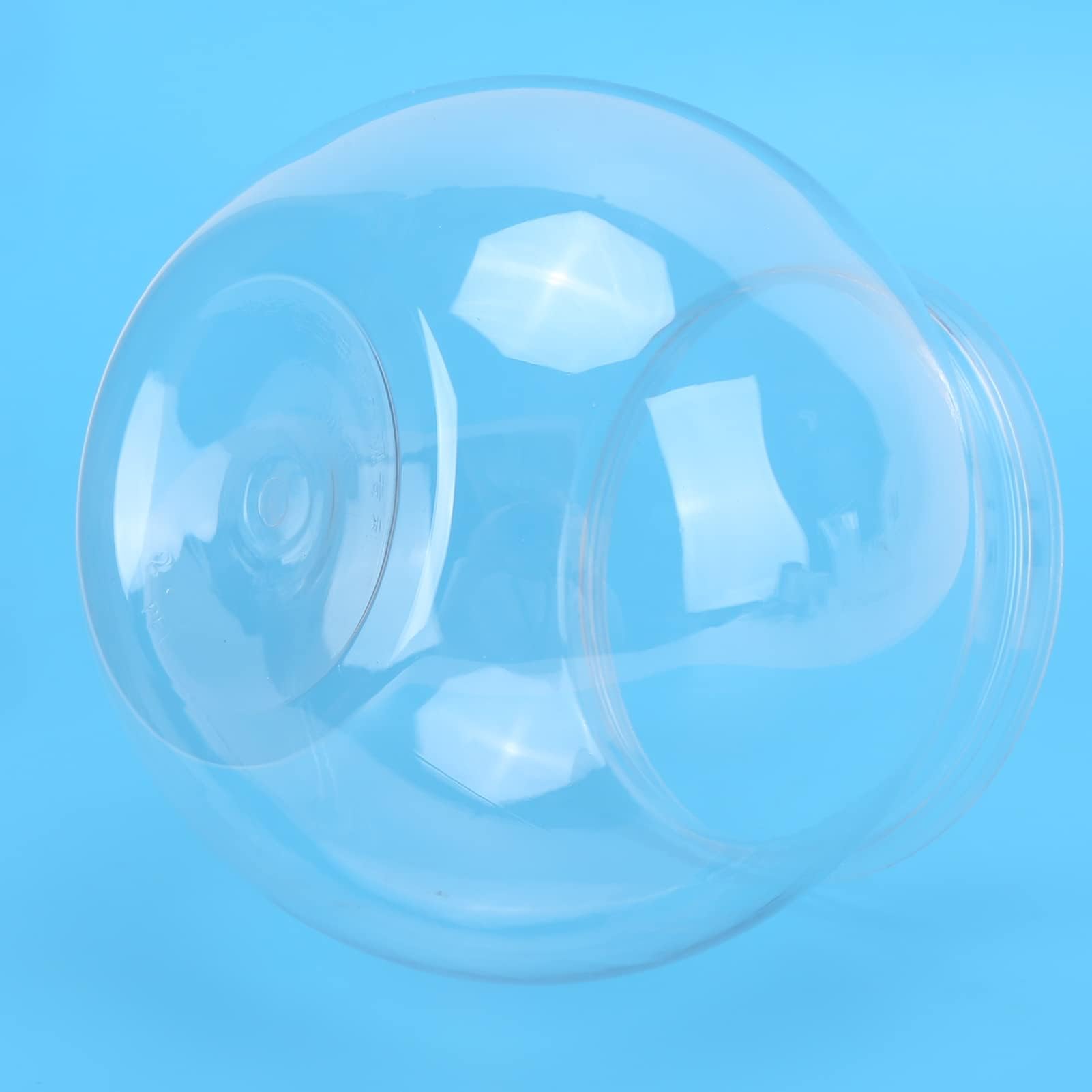 Goldfischglas, Transparentes Fischglas aus Kunststoff, Mini-Aquarium für Betta-Fische, Goldfische, Klar, Hydroponische Pflanzenschale, Anker, Hocking, Klassisches Fischglas Im (L)