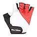 WOLFBIKE Non-Slip Gel Pad Gloves Cycling Riding Gloves,Red,L(8-9cm))
