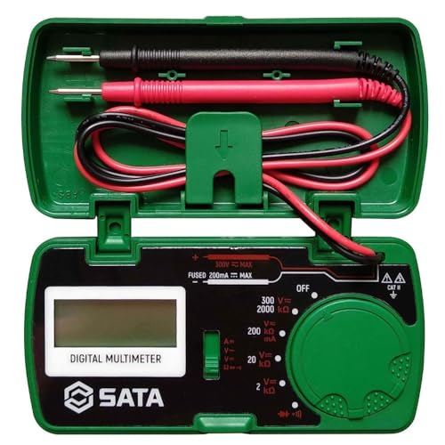 Multímetro digital de bolso 300V CAT II DC/AC - STDY03001 - Sata