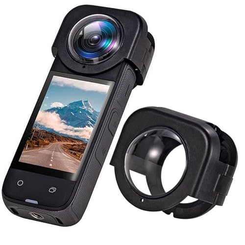 Lens Guard/Snap-on PC Protector Cover for Insta360 X4,2H Hardness High Transmittance,Waterproof Dustproof