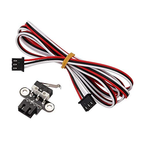 DollaTek Interruptor de final de carrera mecánico de tipo horizontal de 5 piezas con cable de 1 m para rampas de reprap de impresora 3d