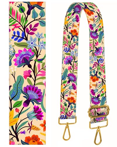 Image of Purse Strap Replacement Crossbody 2 inch Wide Shoulder Strap, Cute Handbag Strap Bag Strap Replacement Belts Adjustable