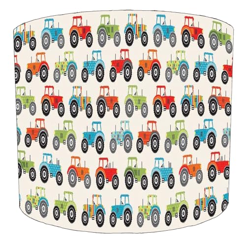 Image of Tractors Construction Lampshade in 3 Sizes for Ceiling Light Shades or Table Lamp
