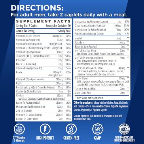 Vitamin World Ultra 360 Men's 50+ Multivitamin