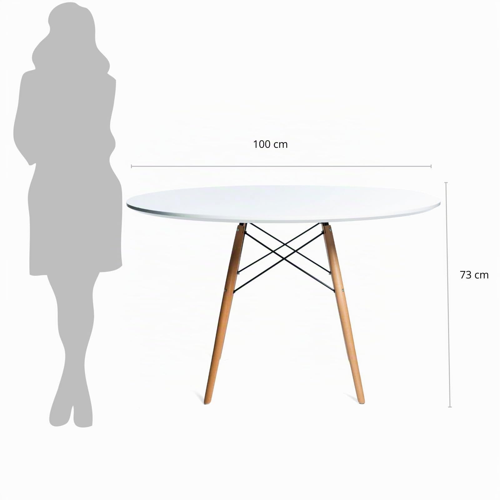 Mesa Redonda Comedor - 100 cm diámetro