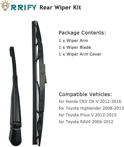 Miniatura 6 de Juego de limpiaparabrisas trasero 76720-T0A-003 para Honda CRV CR-V 2012-2016, para Toyota Highlander 2008-2013, para Toyota Prius V 2012-2015, para