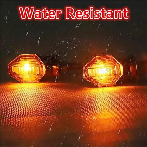 Trasero parada luces luces de señal giro para motocicleta intermitente ámbar universal 12V 6