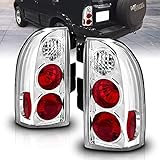 AmeriLite Chrome Replacement Brake Tail Lights Set For Suzuki Grand Vitara - Passenger and Driver Side