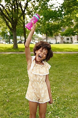 ZULU Torque Garrafa de água Tritan de plástico infantil com capa de silicone e tampa de bloqueio à p