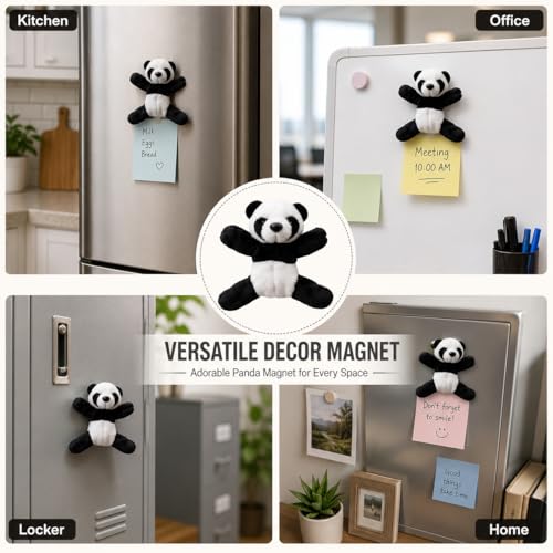Imán Decorativo de Panda de Peluche Suave 3D miniatura 7
