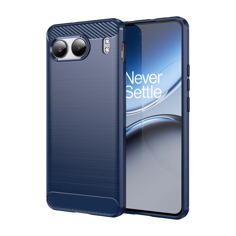 Image of Hybrid Carbon Fiber Back Case for OnePlus Nord 4 (Blue)