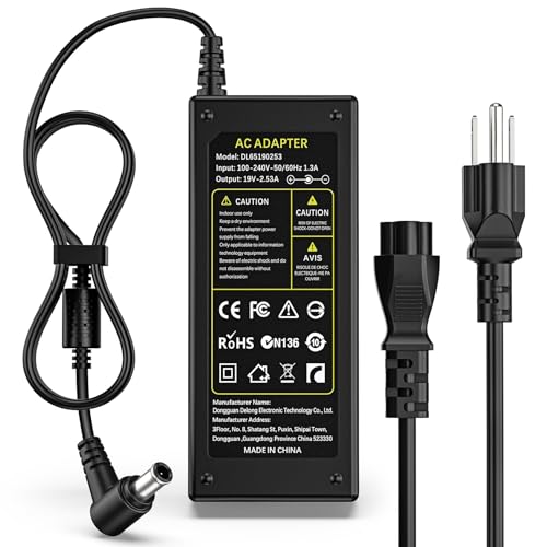Image of 19V DC Supply for LG Monitor LCD LED HD TV Widescreen Power Adapter Cord | AC Adapter Compatible with LED LCD Monitor Power Cable,Electronics 19 inch-32 inchLED HD TV and Monitor Widescreen Power Adapter Cord