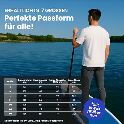 iQ-UV Shirt Loose Fit Weiß L – UPF 50+ UV-Schutz Rashguard für Wassersport – Schwimmshirt aus recyceltem Material – Surf-Shirt – atmungsaktiv & schnelltrocknend