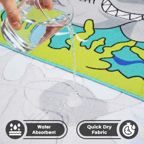 Image of Kids Poncho Towel 300 GSM 120x60 CM, Mint Green