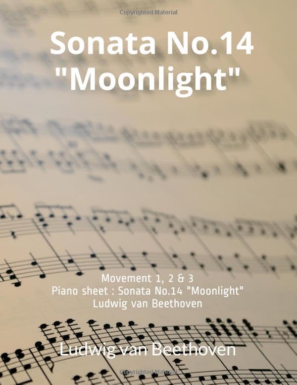 Piano sheet Sonata No.14 "Moonlight" Ludwig van Beethoven
