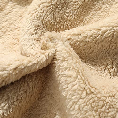 Suit Mens Fashion Male Casual Warm Plush Solid Two Piece Suit Zipper Pocket Hoodies Coat Drawstring Pants Set Grey #TOP4