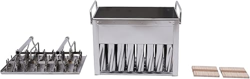 Miniatura 6 de 40 moldes para paletas de hielo, moldes para helados, moldes para paletas caseras, reutilizables, congelados, moldes de acero inoxidable, moldes de