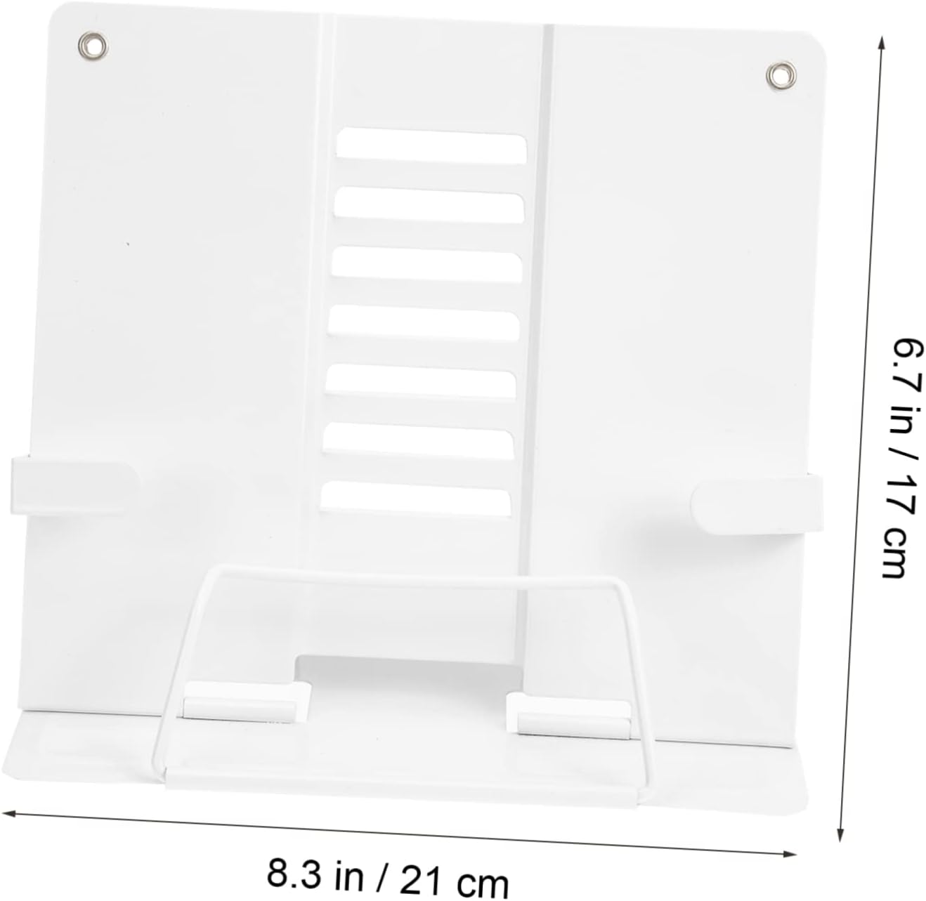 SHOWERORO Stand and Document Holder Adjustable Reading Rack for Tablets and Books Multi-Function Design Built Clip for Use