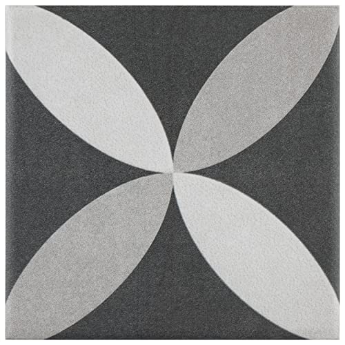 Merola Tile Twenties Mini Petal 3-7/8" x 3-7/8" Ceramic Floor