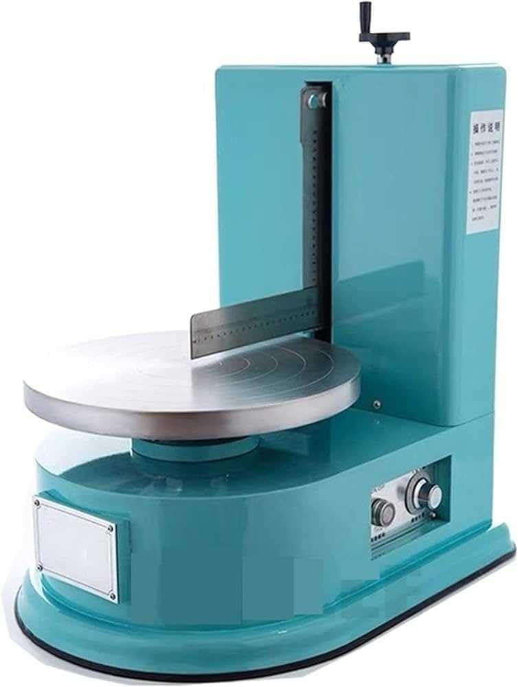 Máquina para glaseado de Pasteles, aplicador eléctrico Giratorio Ajustable para glaseado de Crema, esparcidor automático de Crema de Mantequilla, Pan Redondo y Pastel, máquina para glaseado.