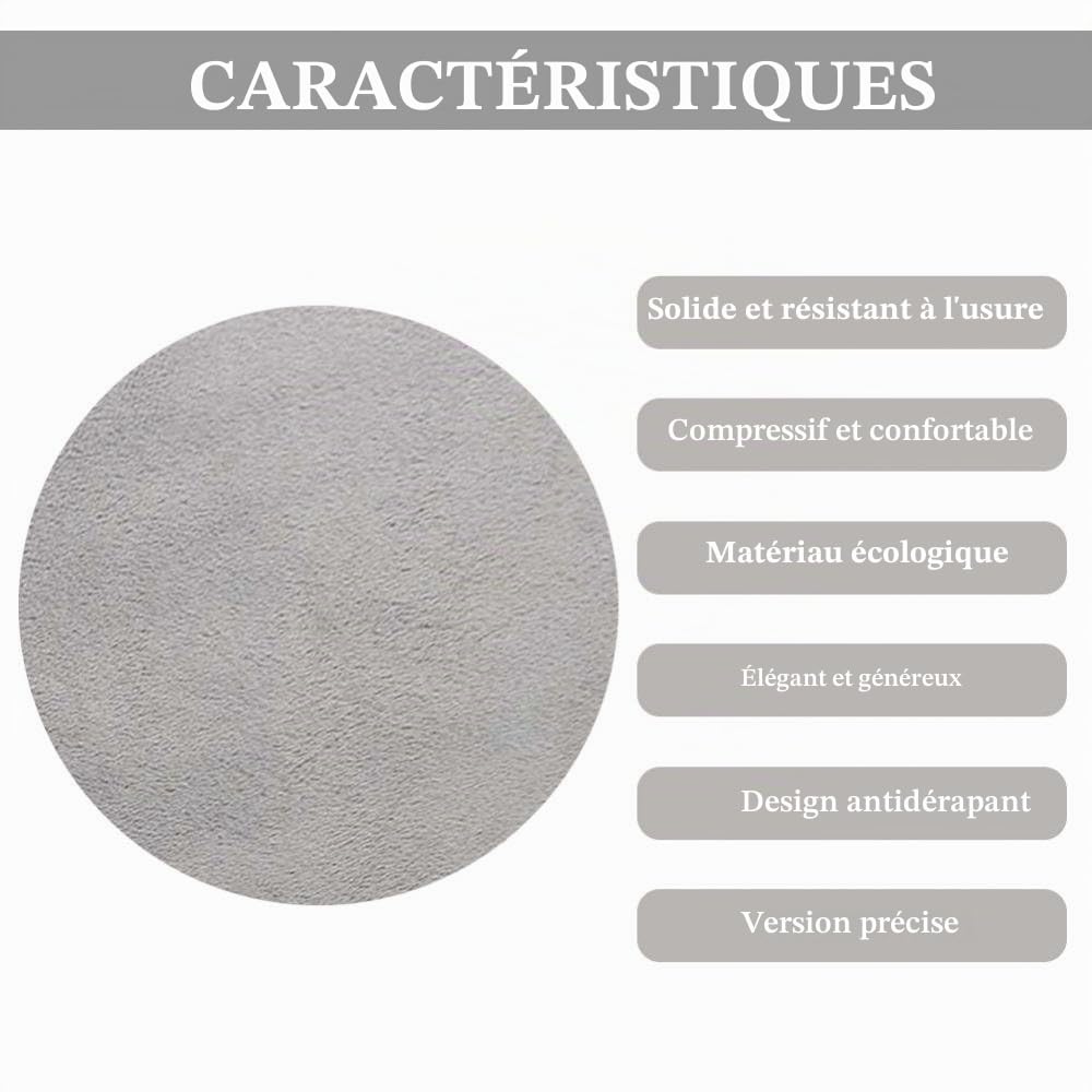 Coussin de Chaise Bureau Rotatif 360° Confort Antidérapant Usage Domestique Voiture Ergonomique Mousse Mémoire pour Siège de Bureau et Véhicule