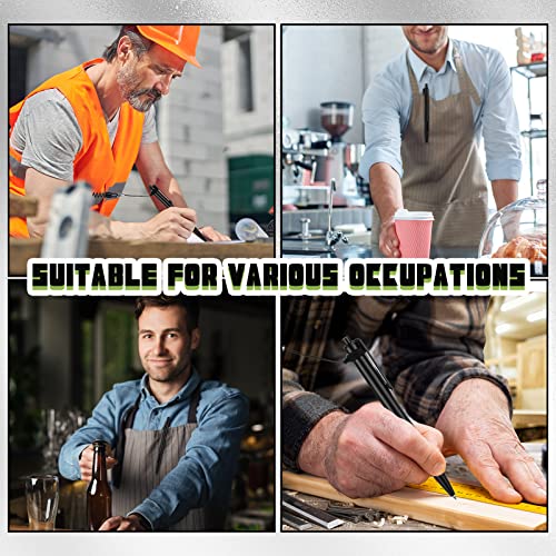 Ctosree 20 Sets Secure Pen With Adhesive Pen Chain And Silicone Ring Pocket Badge Reel Security Ballpoint Pens Counter Pen For Office Workers Nurses Teachers Colleagues #TOP5