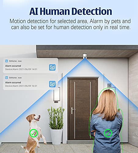 Lametuty 5Ghz/2.4Ghz Dual WiFi Dog Camera, 4MP Baby Monitor Camera with Free App, Full Color in Night with Spotlight, Home Security Camera for Cat/Pet/Elder/Nanny, 2 Way Audio, Motion Human Detection - Image 7