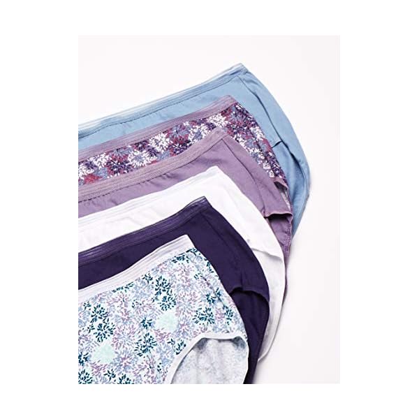 Hanes Women's Signature Cotton Breathe Briefs Underwear Pack, 6-Pack (Colors May Vary)