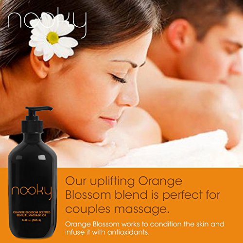 Nooky Orange Blossom Massage Oil. With Jojoba And Essential Oils. For Massaging 16 Ounce. #TOP1