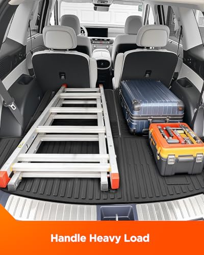 Image of Car Floor Mats for Hyundai Palisade 2026 7 /8 Seats Hybrid Full Set 5PCS | TPE Material All Weather Easy-install Odorless Waterproof Non-slip Easy-clean Handle Hevy Spills Not Fits Fuel Model