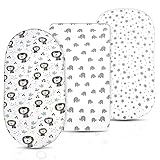 ❤ SUAVE Y TRANSPIRABLE: la sábana de la cama del bebé es suave y tersa al tacto, agradable para la piel, transpirable y no irritante. Costuras reforzadas, las sábanas de cuna duraderas de por vida no se encogen ni se desvanecen después del lavado. ¡Nunca se preocupará de que la piel sensible y delicada de su bebé se lastime!