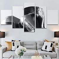 SIGNWIN 5 Panel Canvas Wall Art Solid Structures for Home Decorations Ready to Hang - 60