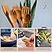 Solange & Frances Teak Wooden Utensil Set, Premium Cooking Utensils, BPA Free Non Toxic Cooking Utensils, Unique Gifts for Women Who Have Everything, All Natural