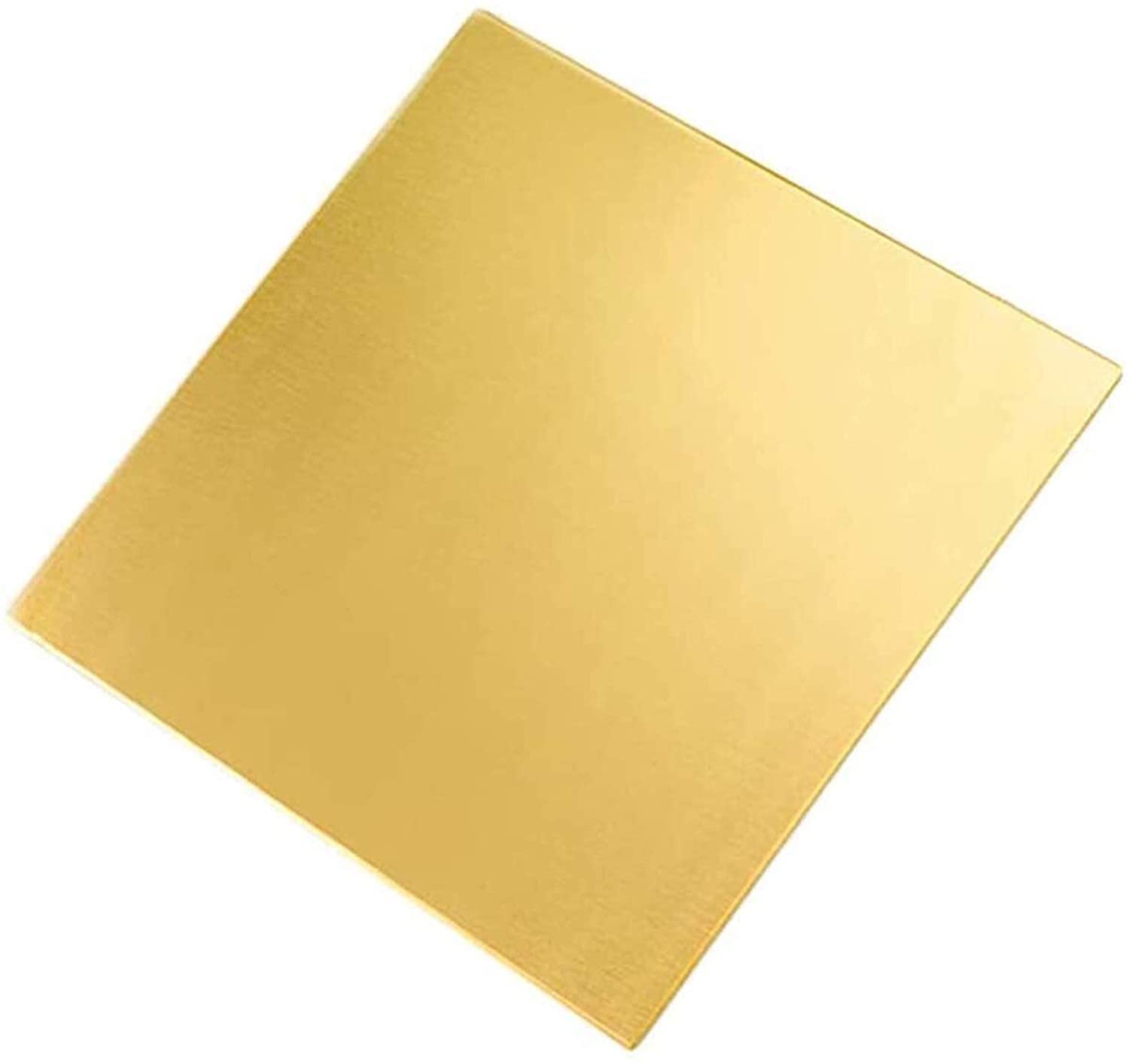 Messingplatte Messingblech Höhere Festigkeit, Gute Plastizität, Gute Schweißbarkeit Dicke: 2 mm Reine Kupferfolie (Größe: 2 mm x 100 mm x 100 mm)