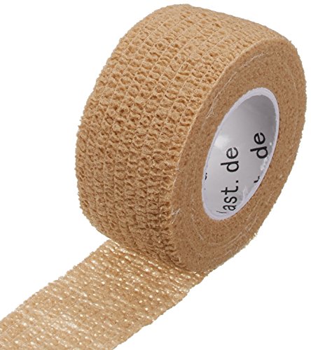 5 x Cerotto per dito, cerotti senza colla, fasciatura per le ditta, autoadesivo, 2,5 cm, 4,5 m, color pelle