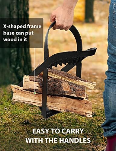 KEMIMOTO Log Splitter , Manual Splitting Tool, Wood Spilter, Manual Log Splitter Lightweight for Home Camping Outdoors